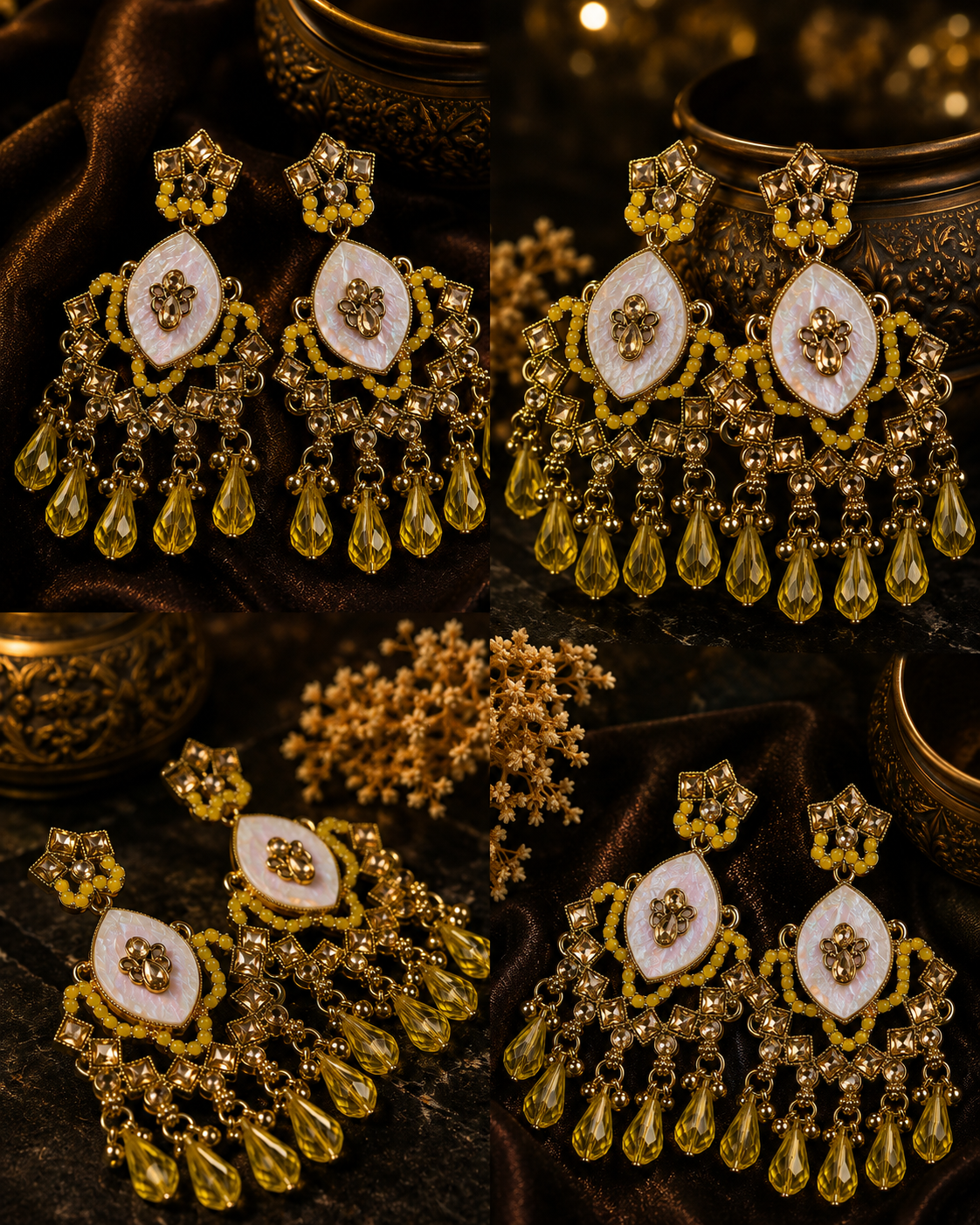 The Imperial Sunehri Noor Jhumkas